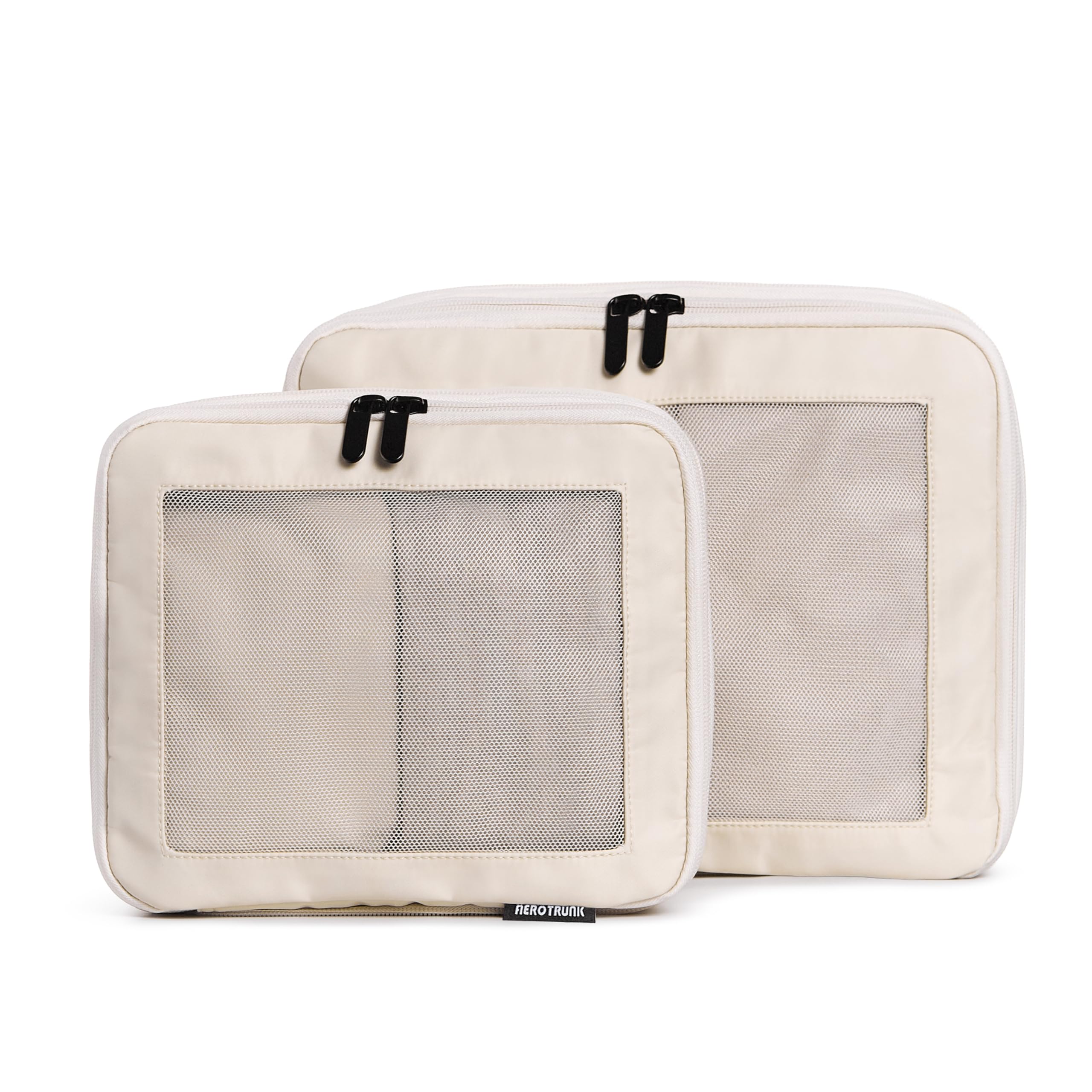 Aerotrunk Compression Packing Cubes for Travel - Luggage Organizer Bags - Double Zipper Packing Cubes for Suitcases