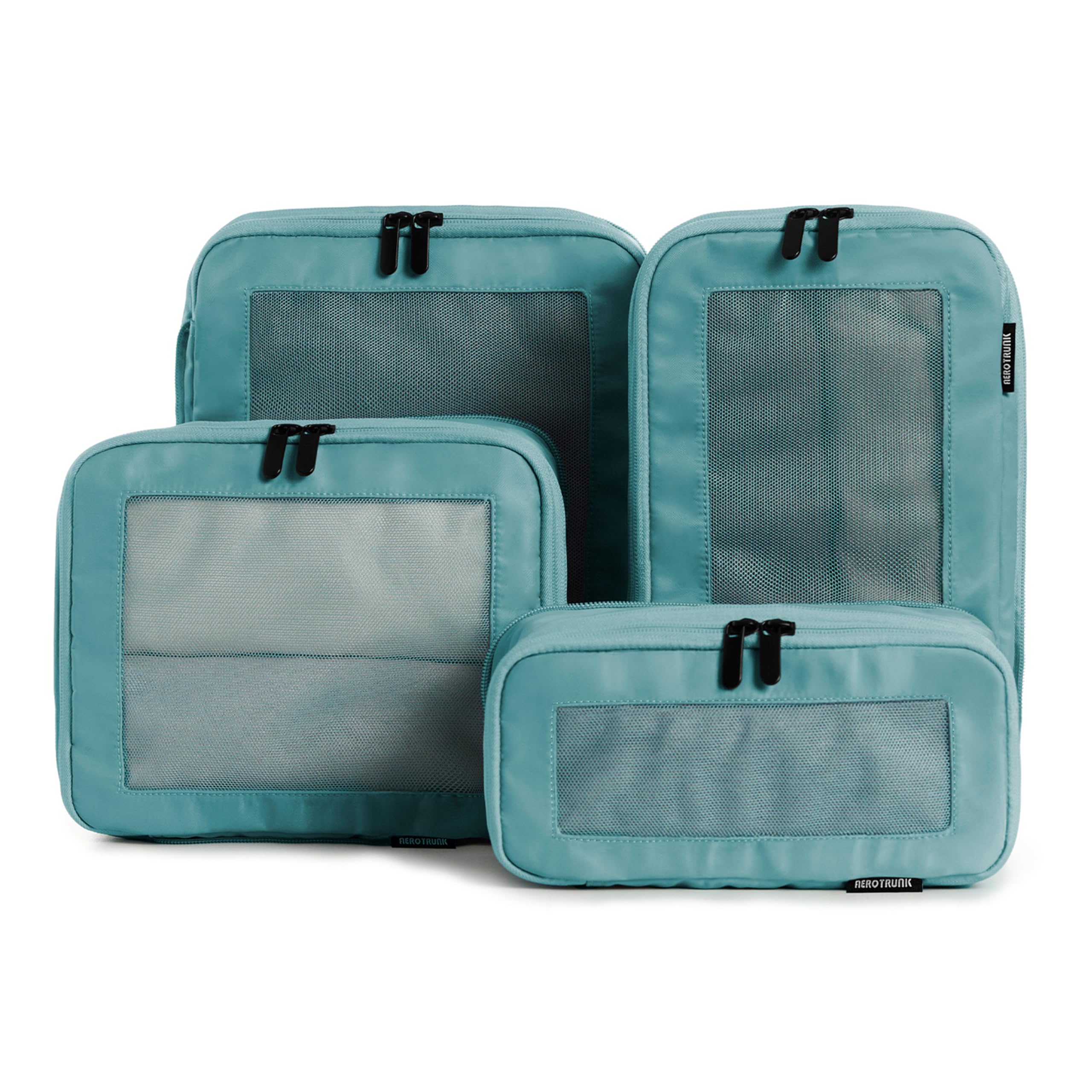Aerotrunk Compression Packing Cubes for Travel - Luggage Organizer Bags - Double Zipper Packing Cubes for Suitcases