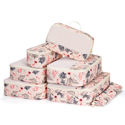 Narwey 7 Set Packing Cubes for Travel Carry on Suitcase Luggage Organizer Bags for Kids Women Men, Durable Packing Organizers Bag, Travel Essentials Accessories