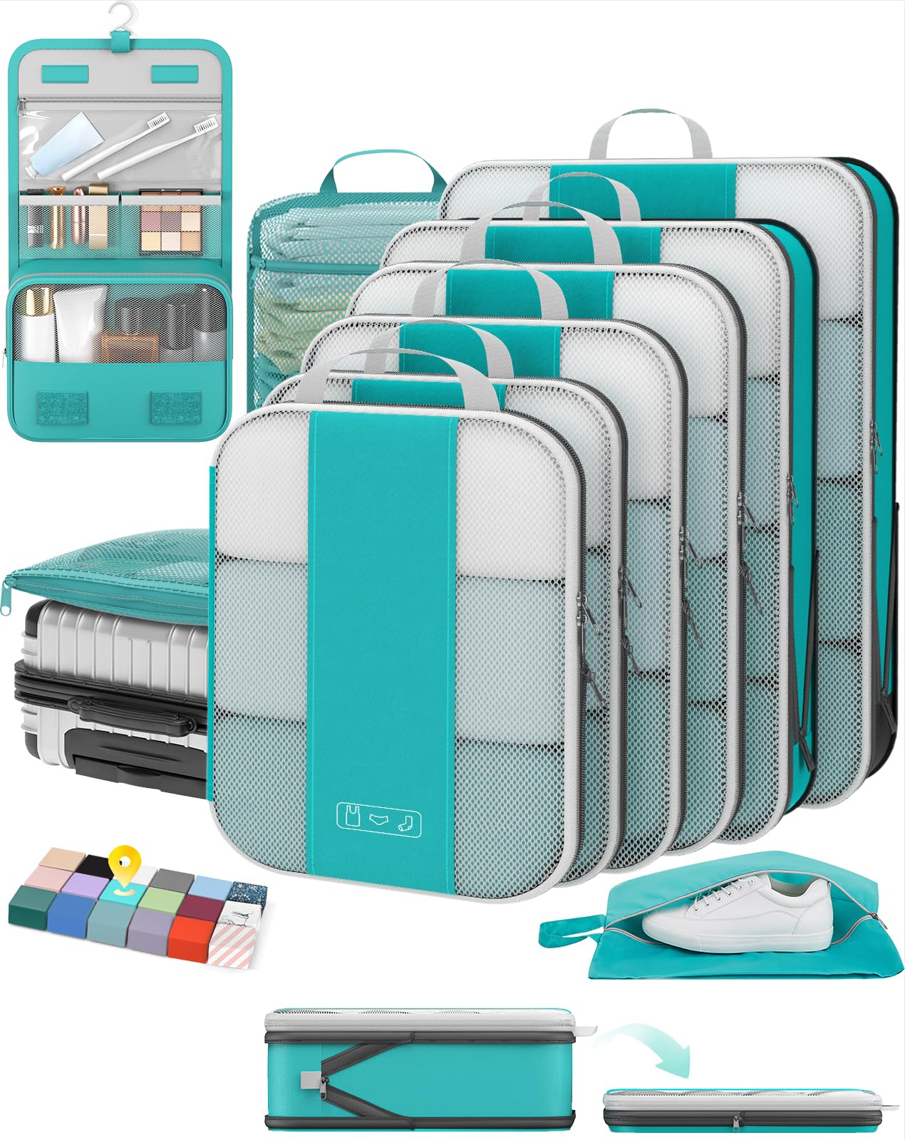 OlarHike Compression Packing Cubes Garment Bags