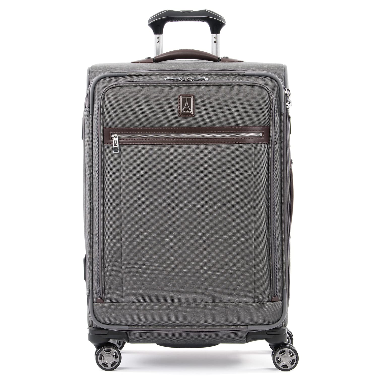 Travelpro Platinum Elite Softside Expandable Checked Luggage, 8 Wheel Spinner Large Suitcase, TSA Lock, Men and Women