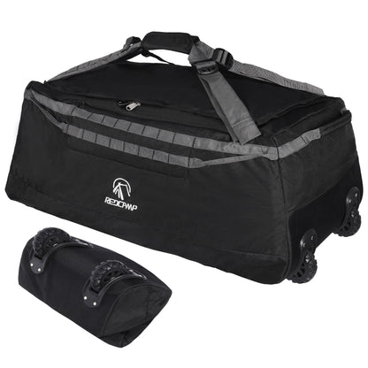 REDCAMP 85L/120L/140L Foldable Duffle Bag with Wheels, Large Travel Duffel Bag