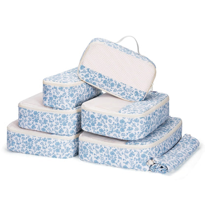 Narwey 7 Set Packing Cubes for Travel Carry on Suitcase Luggage Organizer Bags for Kids Women Men, Durable Packing Organizers Bag, Travel Essentials Accessories