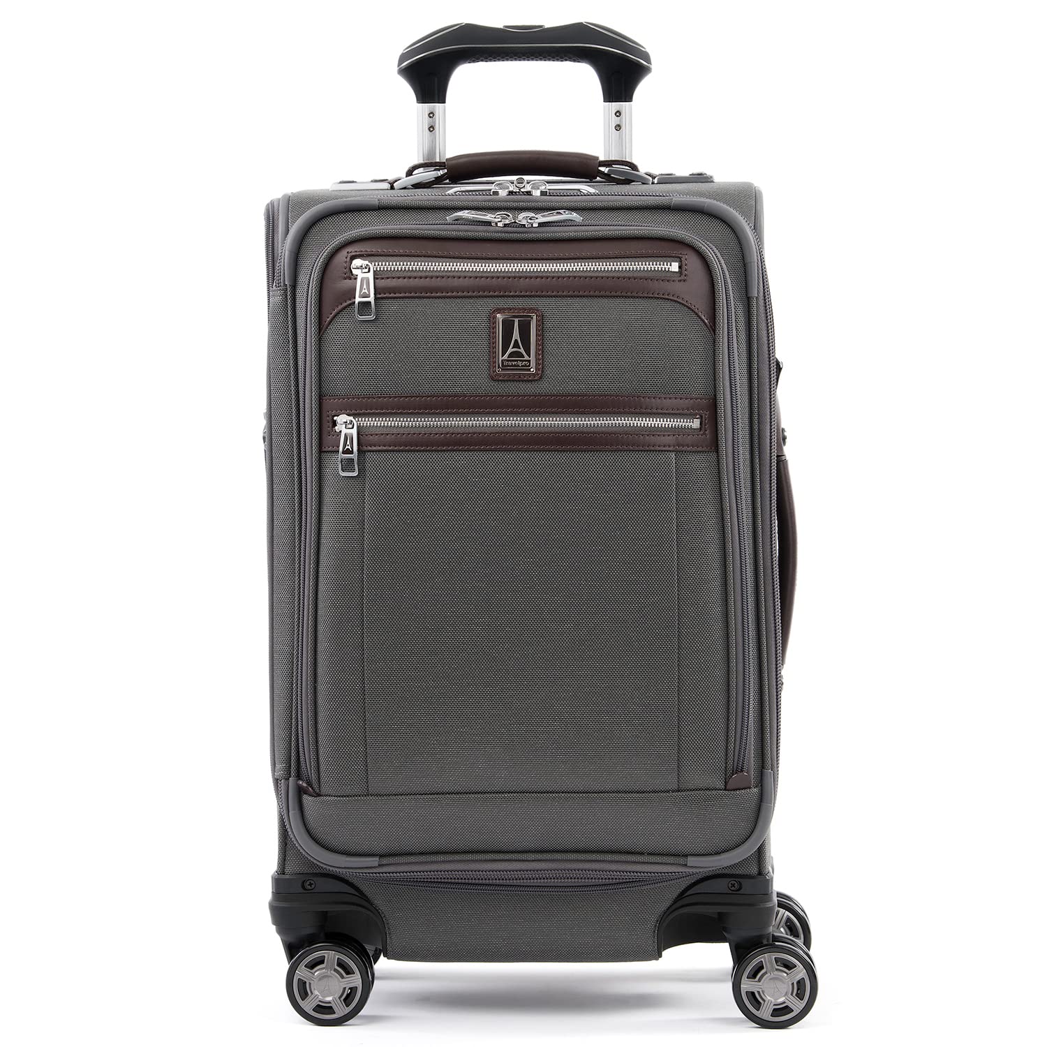 Travelpro Platinum Elite Softside Expandable Checked Luggage, 8 Wheel Spinner Large Suitcase, TSA Lock, Men and Women