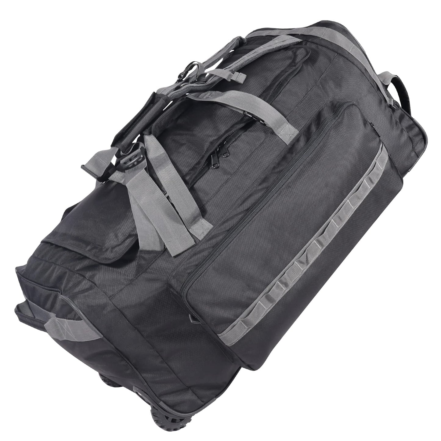 REDCAMP 85L/120L/140L Foldable Duffle Bag with Wheels, Large Travel Duffel Bag