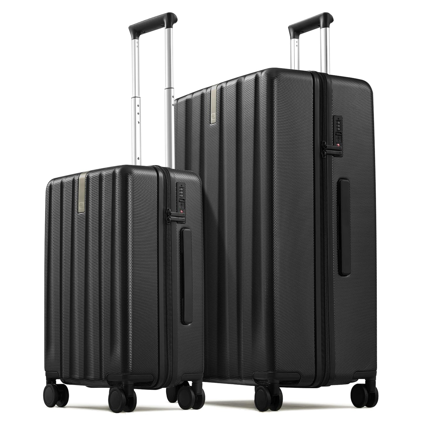 Hanke Upgraded Elite Luggage, PC Hard Shell Suitcases with Wheels, TSA Lock, Explosion-Proof Zipper Suitcase for Long Travel Men & Women