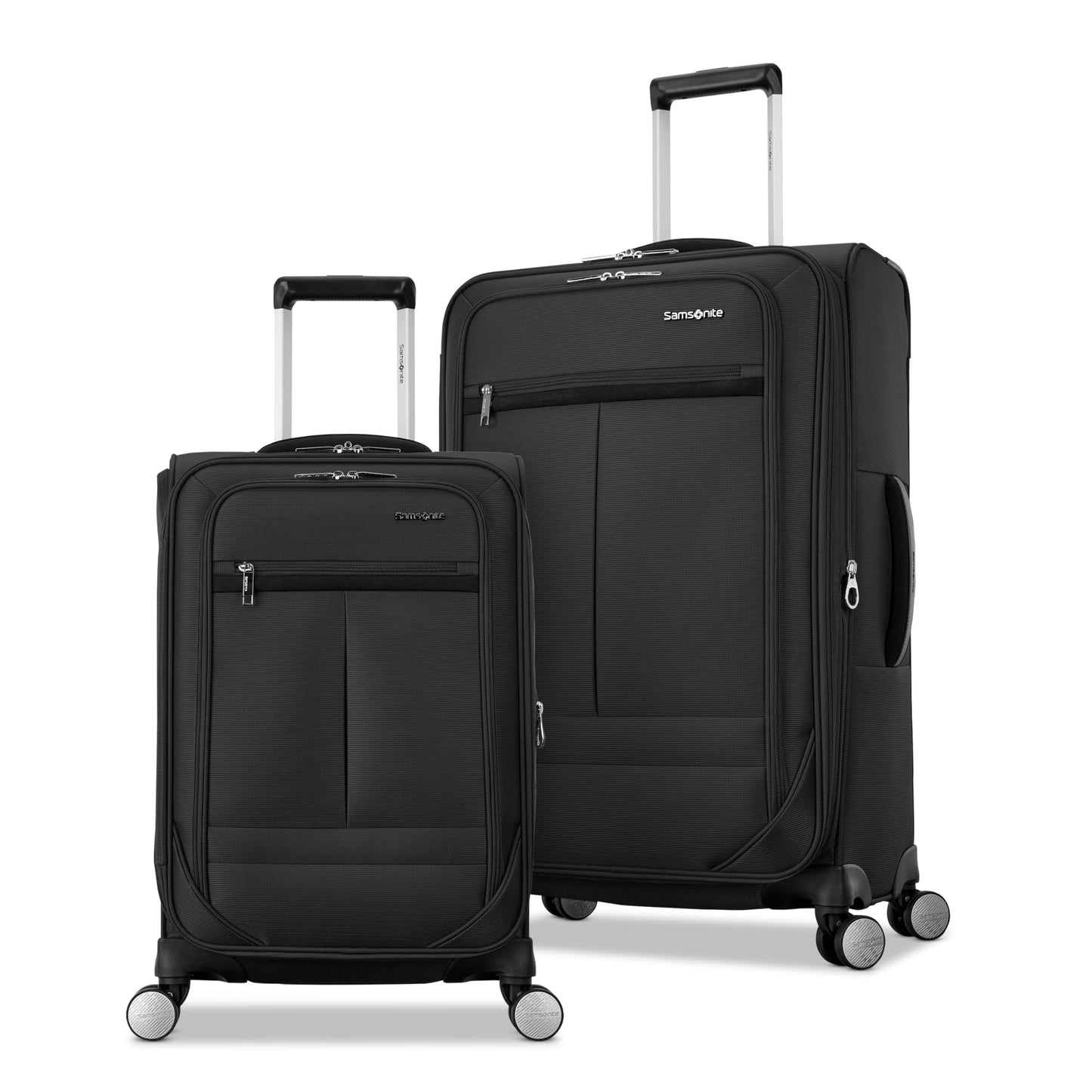 Samsonite Element 3-PC Soft-Sided 21/25/29 (Carry-On, Medium, Large Checked), Lightweight Expandable Luggage Set: 2 Front & Side Pocket, Four Spinner Wheels, Adjustable Handle, Durable