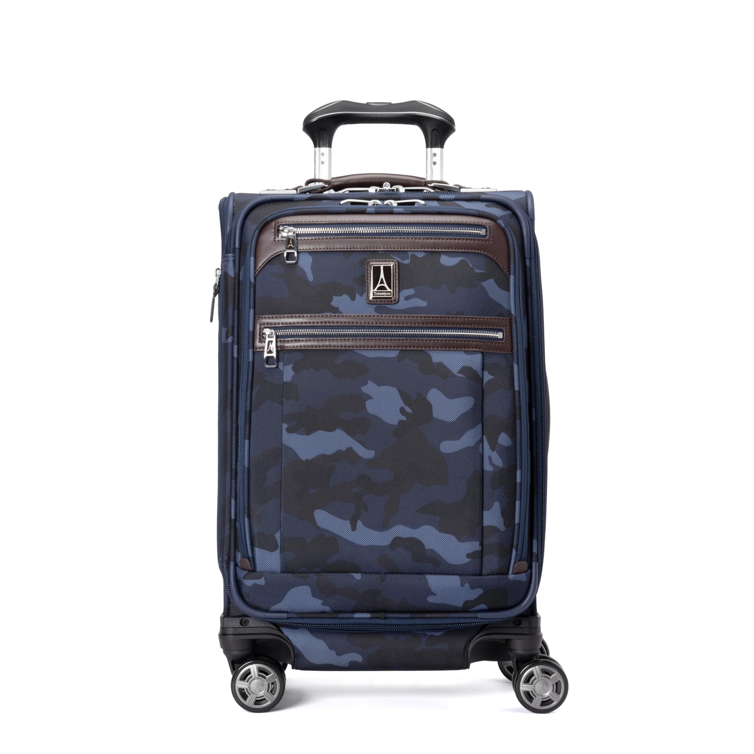 Travelpro Platinum Elite Softside Expandable Checked Luggage, 8 Wheel Spinner Large Suitcase, TSA Lock, Men and Women