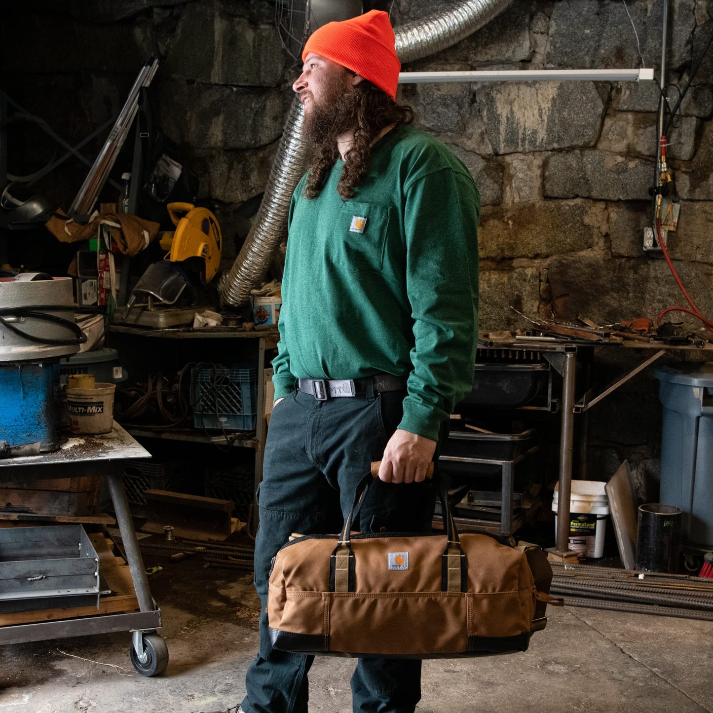 Carhartt Classic Duffels, Heavy-Duty Bag for Jobsite, Gym and Travel