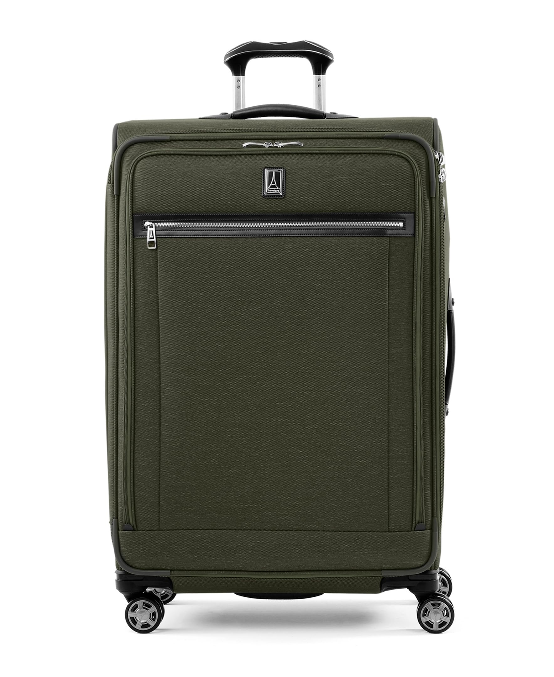 Travelpro Platinum Elite Softside Expandable Checked Luggage, 8 Wheel Spinner Large Suitcase, TSA Lock, Men and Women