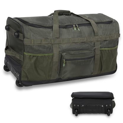 REDCAMP 85L/120L/140L Foldable Duffle Bag with Wheels, Large Travel Duffel Bag
