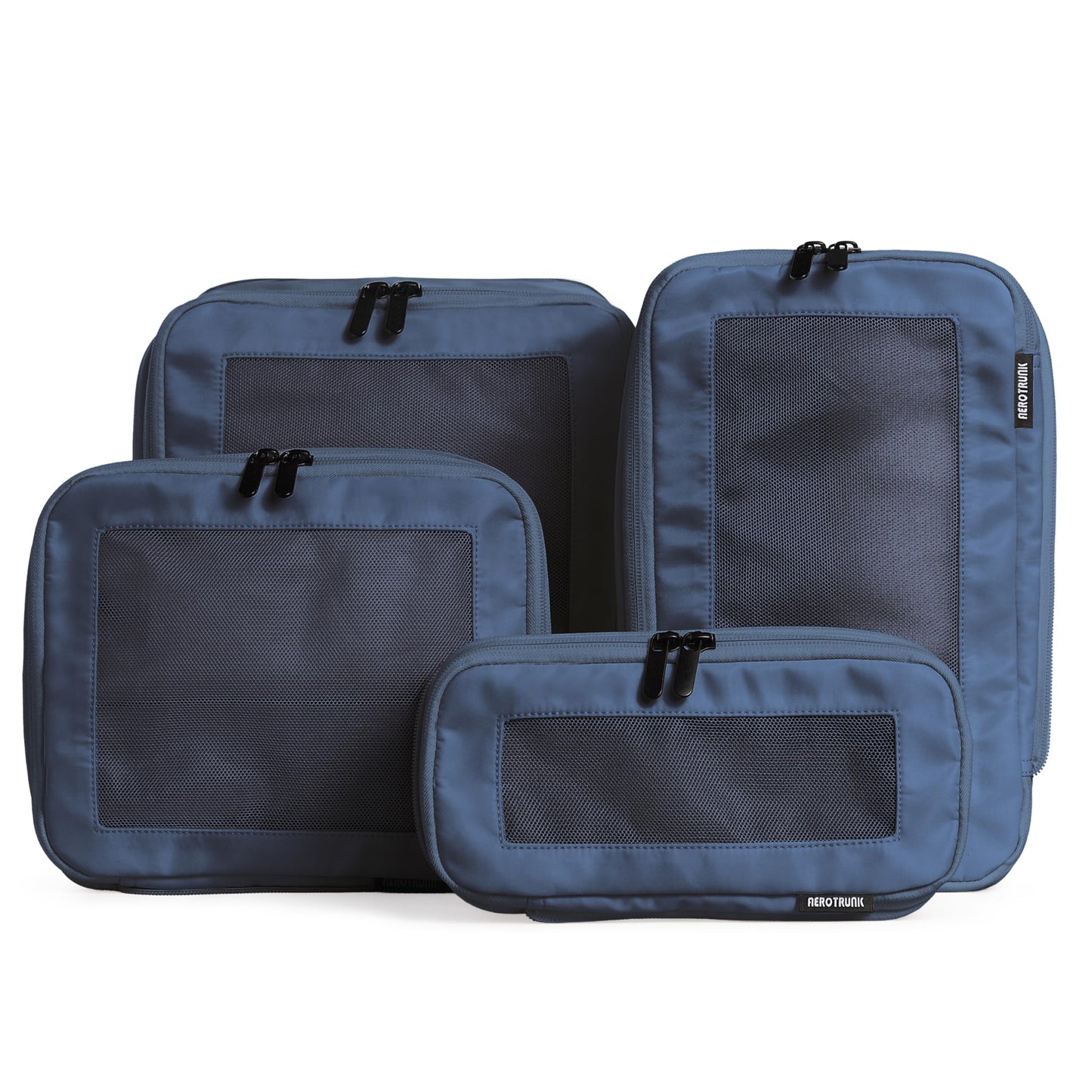 Aerotrunk Compression Packing Cubes for Travel - Luggage Organizer Bags - Double Zipper Packing Cubes for Suitcases