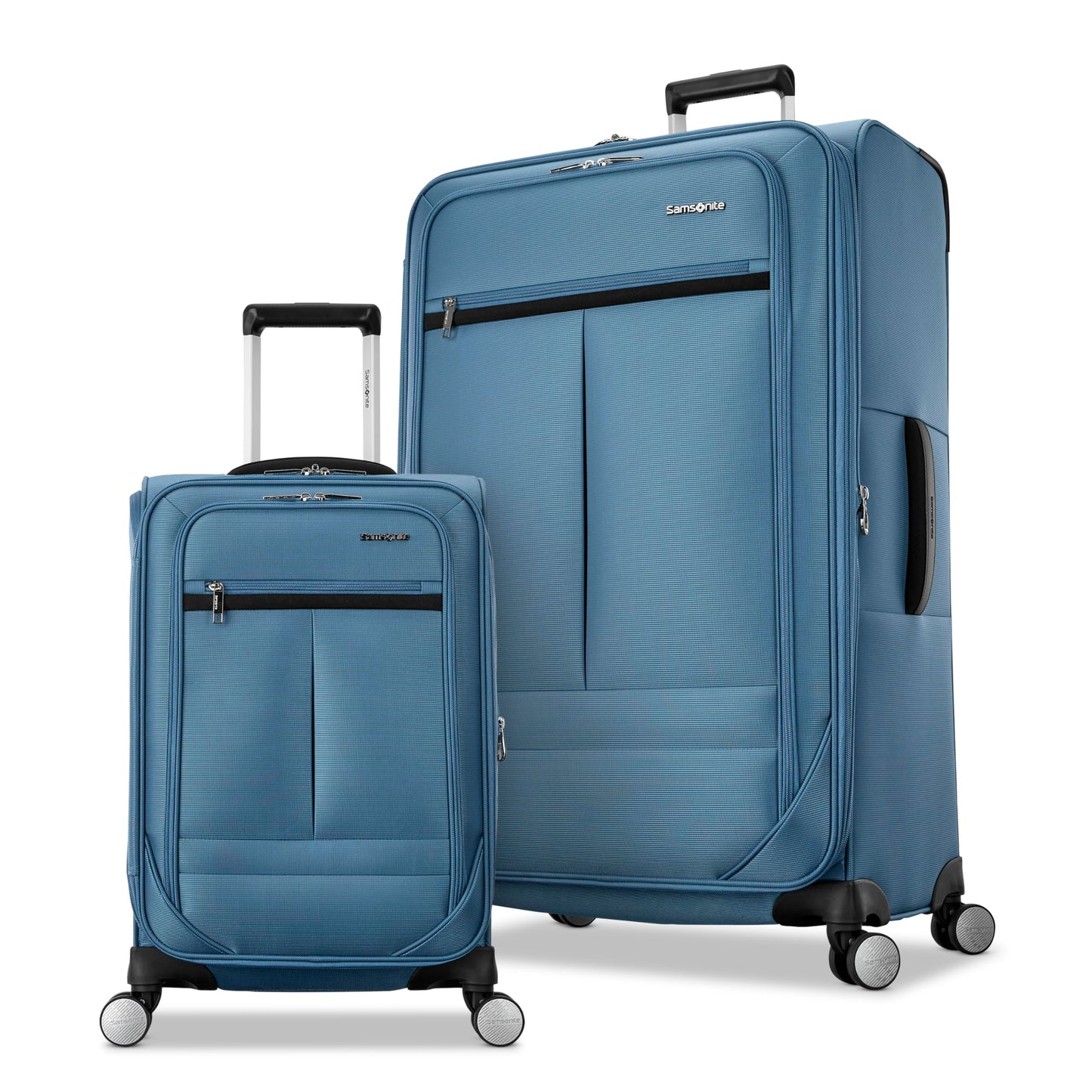 Samsonite Element 3-PC Soft-Sided 21/25/29 (Carry-On, Medium, Large Checked), Lightweight Expandable Luggage Set: 2 Front & Side Pocket, Four Spinner Wheels, Adjustable Handle, Durable