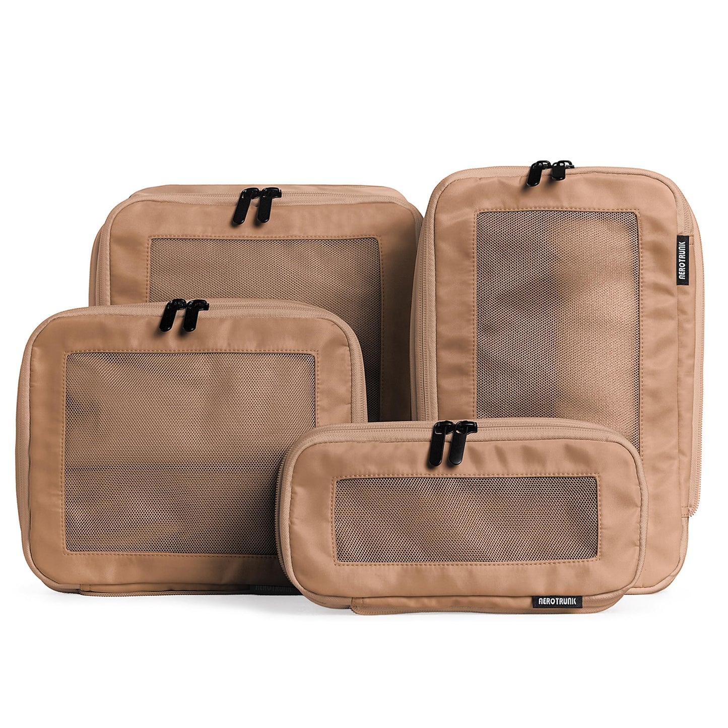 Aerotrunk Compression Packing Cubes for Travel - Luggage Organizer Bags - Double Zipper Packing Cubes for Suitcases