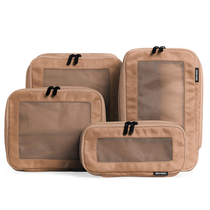 Aerotrunk Compression Packing Cubes for Travel - Luggage Organizer Bags - Double Zipper Packing Cubes for Suitcases