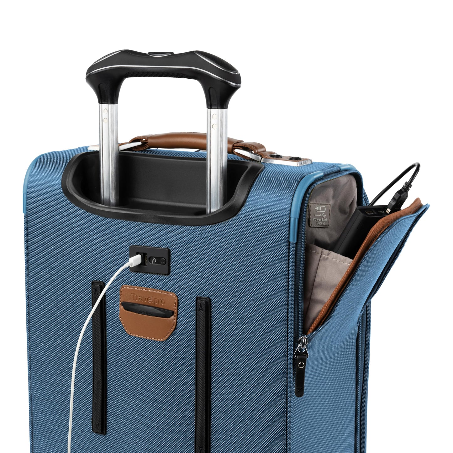 Travelpro Platinum Elite Softside Expandable Checked Luggage, 8 Wheel Spinner Large Suitcase, TSA Lock, Men and Women