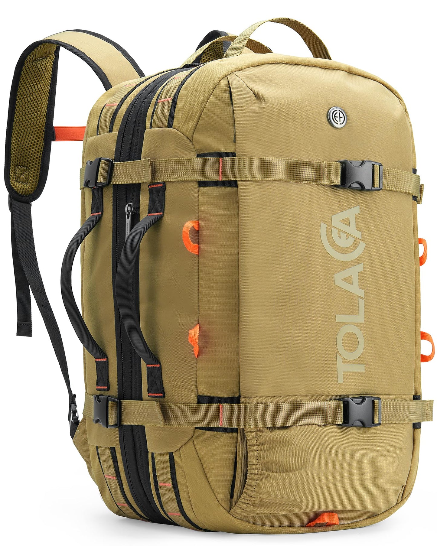 Tolaccea Travel Laptop Backpack, Carry On Backpack for Men Women, 40L-50L Expandable TSA Approved Rucksack Daypack Duffel Bag