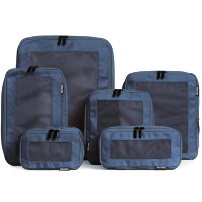 Aerotrunk Compression Packing Cubes for Travel - Luggage Organizer Bags - Double Zipper Packing Cubes for Suitcases