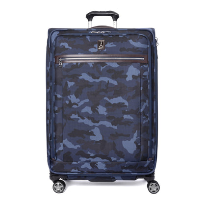 Travelpro Platinum Elite Softside Expandable Checked Luggage, 8 Wheel Spinner Large Suitcase, TSA Lock, Men and Women