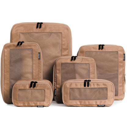 Aerotrunk Compression Packing Cubes for Travel - Luggage Organizer Bags - Double Zipper Packing Cubes for Suitcases